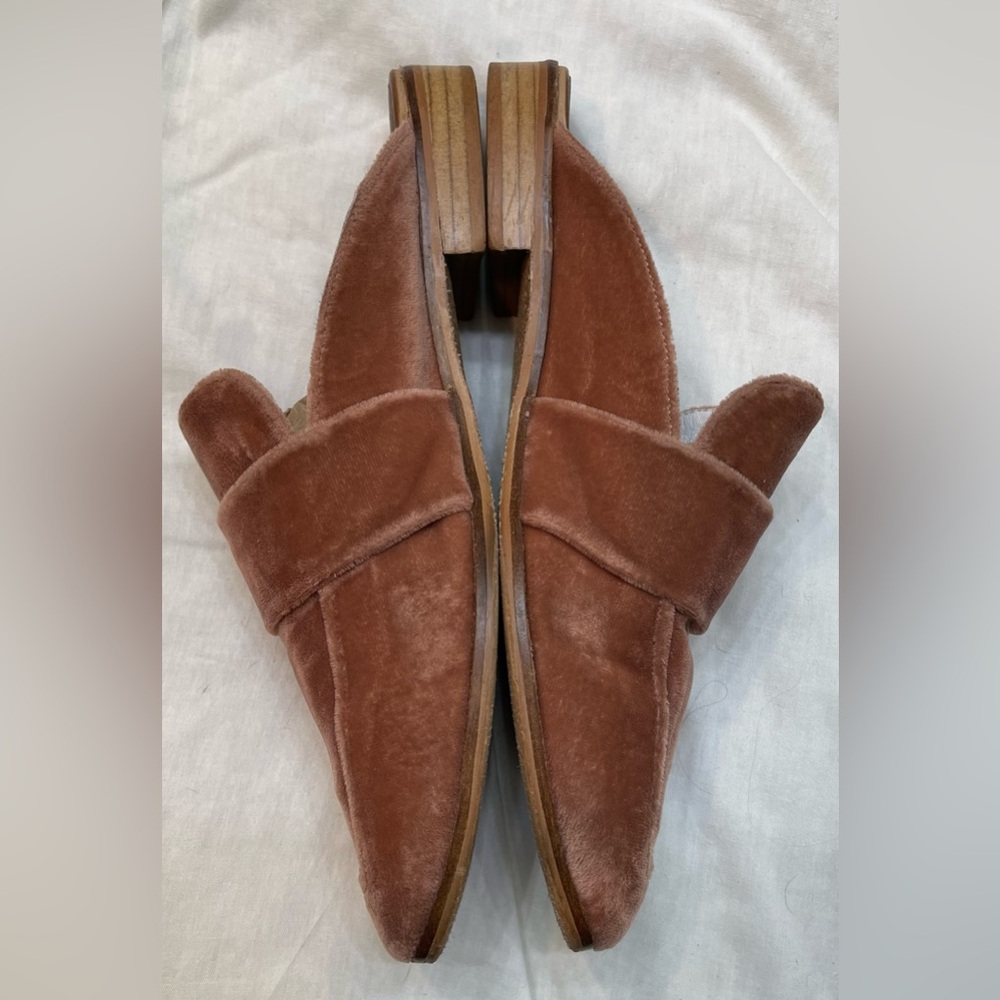 Free People 'At Ease' loafer mule pink velvet women’s EU 41 US 10 - Picture 3 of 7
